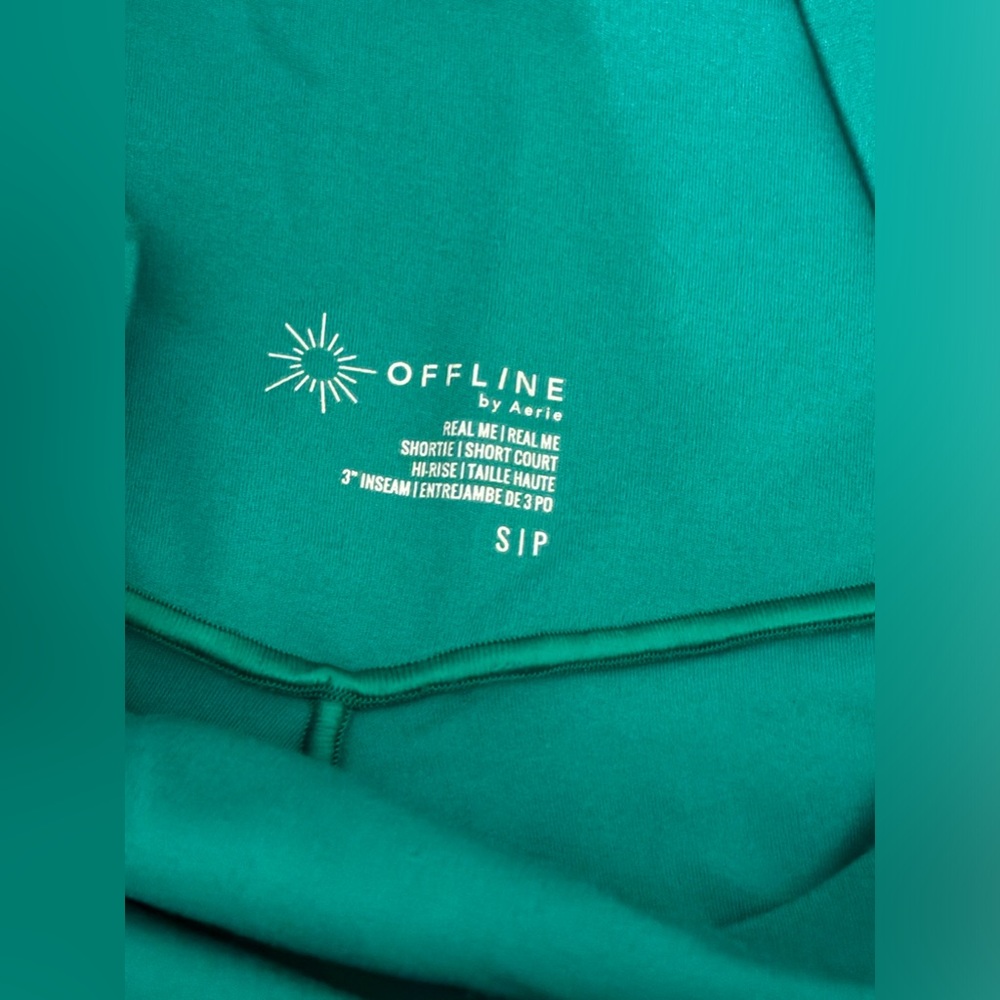 Aerie offline green shorts size S - Picture 2 of 3
